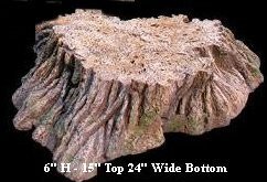 EF-0615 Foam Tree Stump 6 inches Tall 15 inches Top 24 inches Wide Bottom