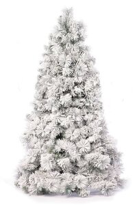 EF-1933 2 feet to 10 feet Slim/Pencil Forest Pine Christmas Tree Heavy Flocked Long Needle Pine Tree