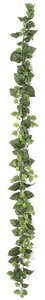 9 feet Pothos Garland - 186 Leaves -  Variegated Green