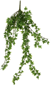 27.5" Outdoor UV  Artificial Green Ivy Hanging Bush