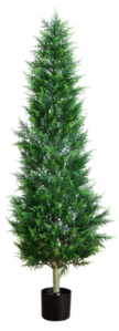 5 Foot UV Resistant Artificial Cypress Tower Tree