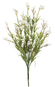 19" Outdoor UV Rated  Green Mini Wild Flower Bush, ***Set of 3 ****