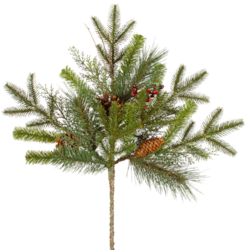24" Artificial Cibola Mixed Berry Christmas Spray