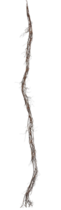 6' Artificial Brown Twig Garland.