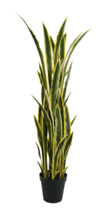 5 Foot Artificial Snake Plant (Sansevieria) Outdoor UV Resistant