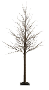 6’ Pre-Lit Artificial Trig Tree With 480 Warm White LED Lights