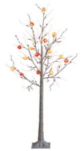5ft. Pre-Lit Artificial Valentine's Day Twig Tree With 72 Heart Shaped LED Lights And Red Berries