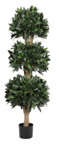 60-inch Outdoor Bay Laurel Triple Ball UV Topiary