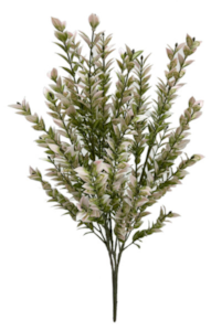 22" Polyblend Outdoor UV Rated  Pink/Green Ruscus Bush