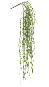 32" OutdoorUV Protected Sea Grass Hanging Bush Green