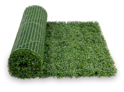 40" Wide  x 120" Long  Greenery Boxwood Roll (FR-C) Landscape Wall Mat Roll - (Indoor/Outdoor, UV...