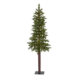 5' Alaskan Alpine Artificial Christmas Tree with 100 Clear Microdot (Multifunction) LED Lights and 92 Bendable Branches