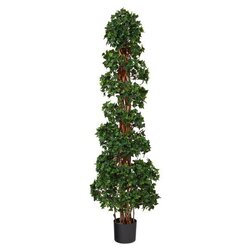 5.5' English Ivy Topiary Spiral Artificial Tree UV Resistant (Indoor/Outdoor)