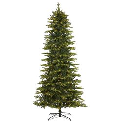 9' Belgium Fir "Natural Look" Artificial Christmas Tree with 800 Clear LED Lights