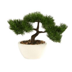 10” Cedar Bonsai Artificial Tree In Decorative Planter