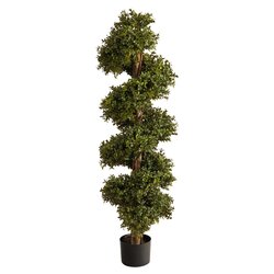 46" Boxwood Spiral Topiary Artificial Tree