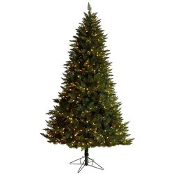 7.5' Vermont Spruce Artificial Christmas Tree with 650 Color Changing (Multifunction with Remote Control) LED Lights with Instant Connect Technology and 1336 Bendable Branches