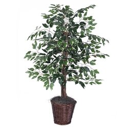 4 Foot Artificial Variegated Ficus Bush