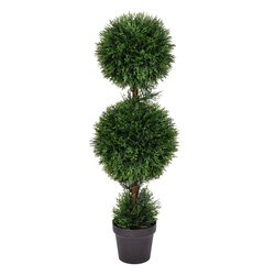 3 feet Outdoor Cedar Dbl Balls In Pot (UV)