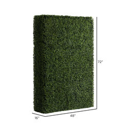 72 inches x 16 inches x 48 inches Outdoor Boxwood Hedge UV