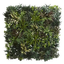 3' x 3' Greens and Fern Artificial Living Wall UV Resist (Indoor/Outdoor)
