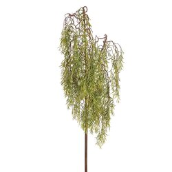 82.6 inches  WEEPING WILLOW TREE BRANCH Green