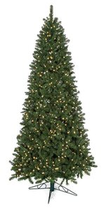 15 feet Monroe Pine Christmas Tree - Slim Size - 2,200 Warm White LED Lights