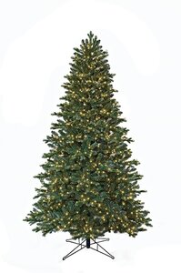 7.5 feet MIXED BLUE GRAND SPRUCE TREES WITH LED LIGHTS
