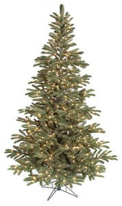 7.5 Tall Arizona Fir PE Plastic Needles Natural Real Touch Look 500 LED Lights 57 inches Width 1,...