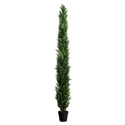 10' Outdoor UV Resistant Artificial Italian Cedar Pine Tree Outdoor