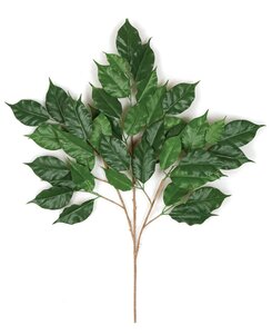29 inches Ficus Branch - 42 Leaves - Green - FIRE RETARDANT