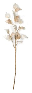 46" Cream/Beige Anthurium Leaf Spray