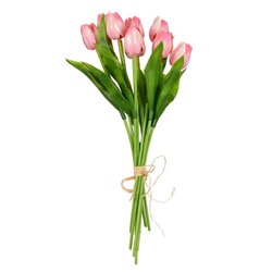 14 inches Artificial Pink Tulip Bundle