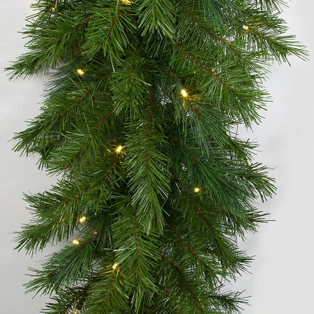 25 Foot x 18 Inch Mixed Pine Garland with or without lights