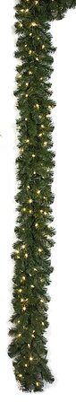 9 Foot X 12 Inch Virginia Pine Garland With Twinkling Led Lights