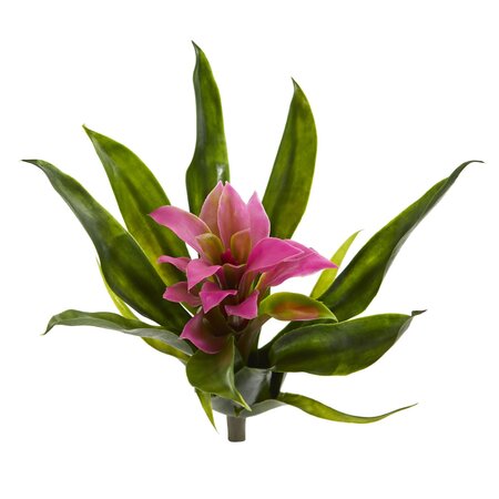 10" Bromeliad Artificial Flower (Set of 6)