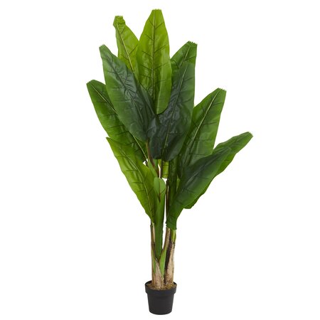 6' Triple Stalk Banana Artificial Tree