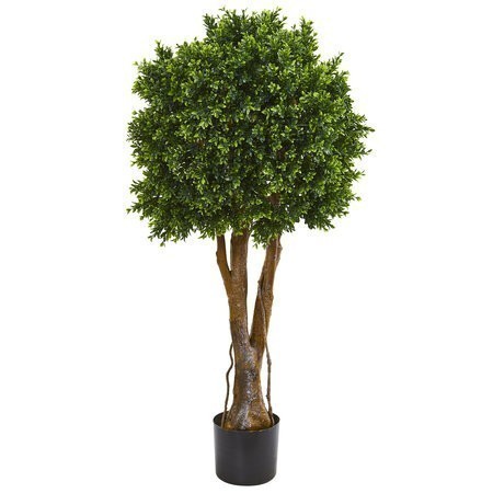 46” Outdoor UV Boxwood Artificial Topiary Tree UV Resistant (Indoor/Outdoor)