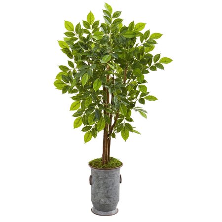 55" River Birch Artificial Tree in Decorative Planter