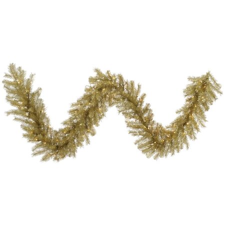 9'x 14 inches Gold/Silver/ Champagne  Tinsel Garland 100WW Led