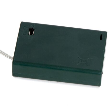 29 inches Plastic Snow Cypress Christmas Tree with Tin Pot - Battery Operated - 50 Rice Lights