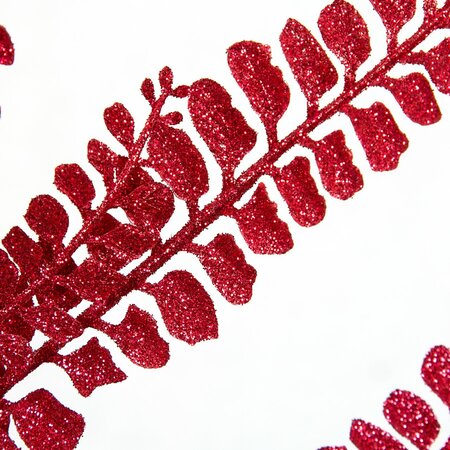 26 Inch Burgundy Maidenhair Fern Branch