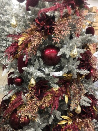 26 Inch Burgundy Maidenhair Fern Branch