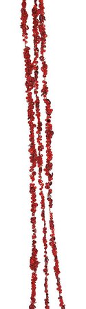6 Foot Sequined/Beaded Garland Bundles | White, Or Red