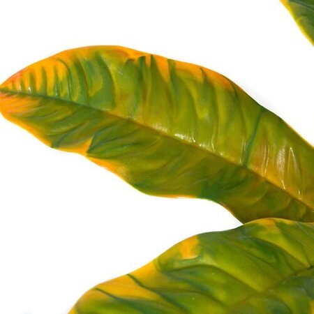 20 Inch Polyblend Outdoor Uv Green & Yellow Croton Plant