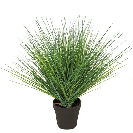 22 Inch Potted Pvc Onion Grass Bush Fire Rated