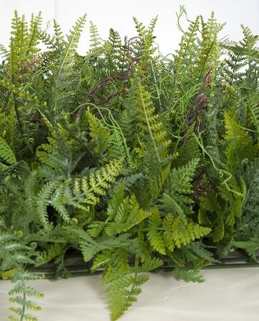 20 Inch X 20 Inch X 4 Inch Artificial Fire Retardant or Regular ***Mixed Fern Mat