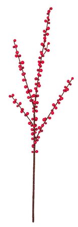 28 Inch Freeze Resistant Ilex Berry Spray In Red Or Orange