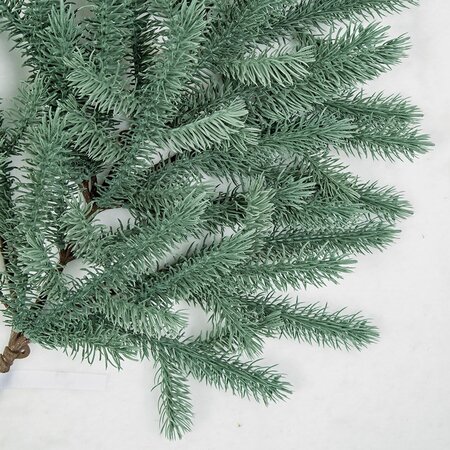 32 inches POLYBLEND OUTDOOR FRASIER FIR BRANCH | GREEN OR GREEN/GREY