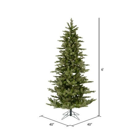 6 feet x 40 inches Kippen Spruce Artificial Christmas Tree, Unlit No lights